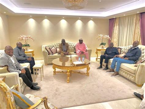 Senators Bamidele Adeola Abiru Others Visit Tinubu In London