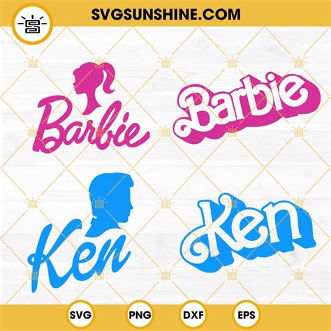 Barbie Svg Bundle Logos Barbie Designs Svg Barbie Svg Png Dxf Eps