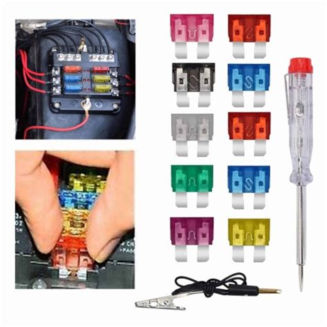 12 Pc Car Fuses Assortment Kit Blade Type Automotive Fuse Electrical ...