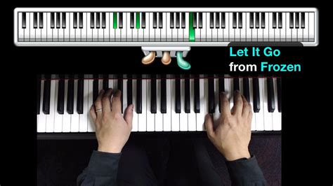 How To Play Let It Go From Frozen On Piano Youtube