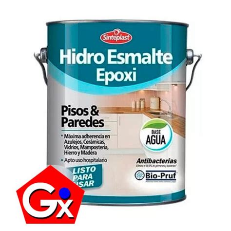 Sinteplast Hidroesmalte Epoxi Pisos Y Paredes Negro Lts