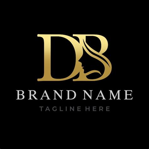 Premium Vector Letter Db Beauty Face Initial Logo Design