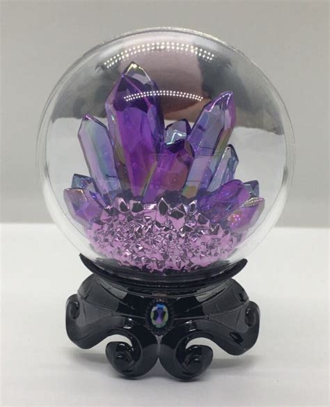 2022 Bath And Body Works Halloween Wallflower Plug Purple Crystal Ball Light Up In 2024 Purple