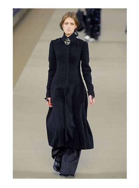 Chanel Black Maxi Coat 06a Runway Chanel La Doyenne