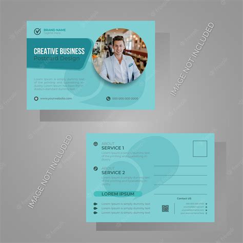 Premium Vector Corporate Business Postcard Design Template Premium