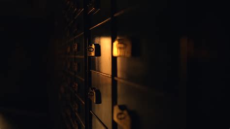 Self Storage Deposit Boxes Inside Bank Vault Room 45881633 Stock Video