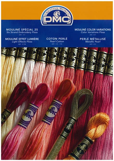 Dmc Stranded Cotton Embroidery Thread Colour Chart