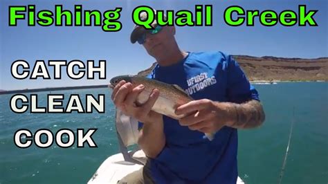 Fishing Quail Creek Utah Catch Clean Cook Rainbow Trout Youtube