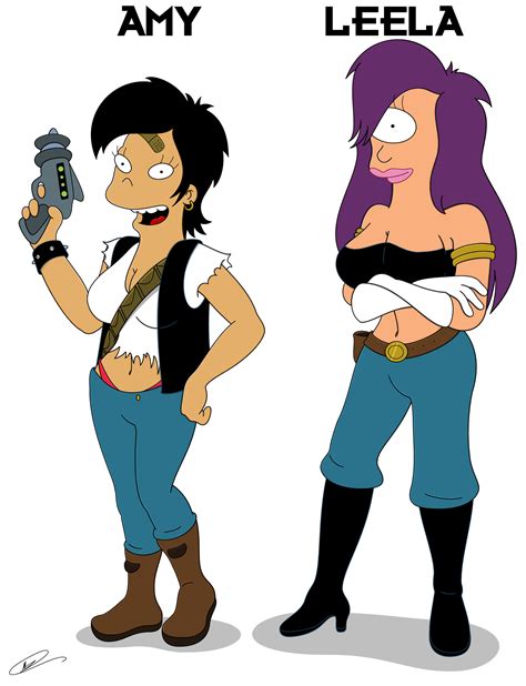 Original Futurama Gals By Spider Matt On Deviantart