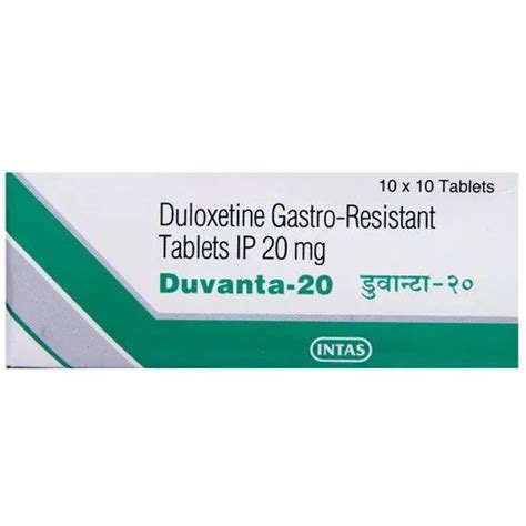 Duvanta Duloxetine Gastro Resistant Tablets Ip Intas Pharmaceuticals