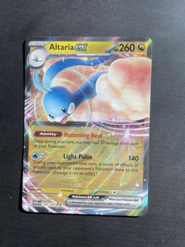 Altaria Ex Double Rare Scarlet Violet Paradox Rift Pokemon