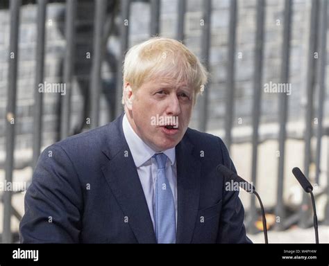 New Prime Minister Boris Johnson Speaks Outside 10 Downing Street Hi