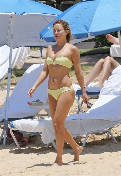 Kate Hudson In Yellow Bikini In Hawaii GotCeleb