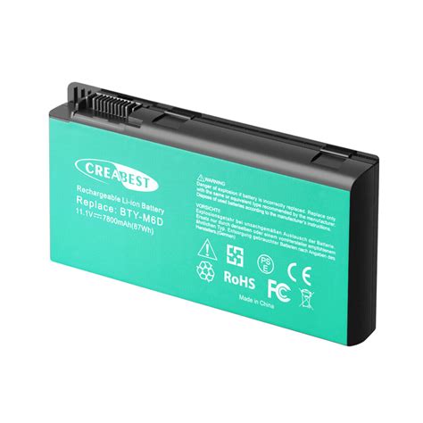 Mah Bty M D Battery For Msi Gt Gt Gx Gt R Gt Gt Gt