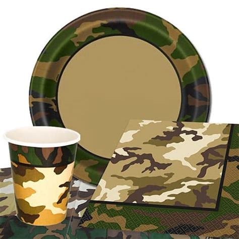 Army Camouflage Theme Person Value Party Pack Partyrama