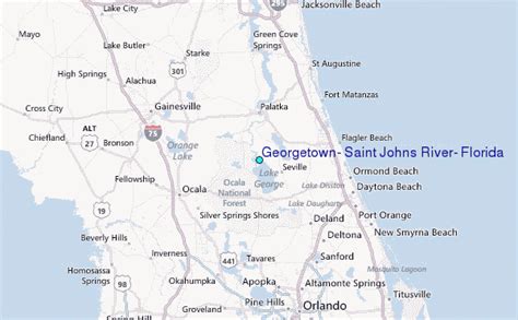 Georgetown, Saint Johns River, Florida Tide Station Location Guide