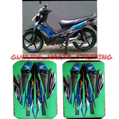 Jual Striping Stiker Lis Les Body Motor Full Set Honda Supra X R