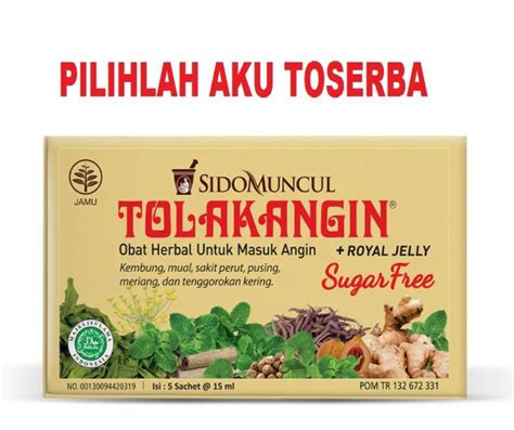 Jual Tolak Angin Cair Bebas Gula Sidomuncul Isi Sachet Harga