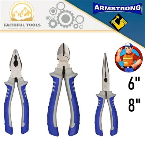 Armstrong Combination Pliers Cutters Dynagrip Diagonal Cutting Long