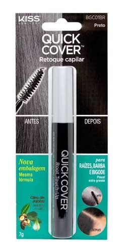 Retoque Capilar De Raiz Kiss Ny Gray Hair Touch Up Preto Mercadolivre