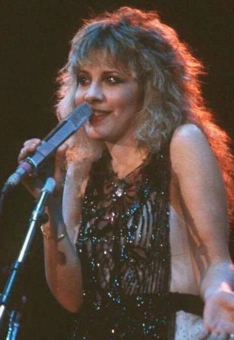 Stevie Is So Cute Here Onstage In Her Beaded Black Tunic Worn