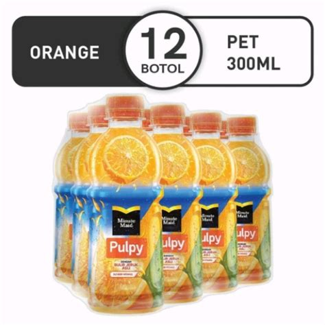 Minute Maid Pulpy Orange Pet 300ml 1 Dus Isi 12 Lazada Indonesia