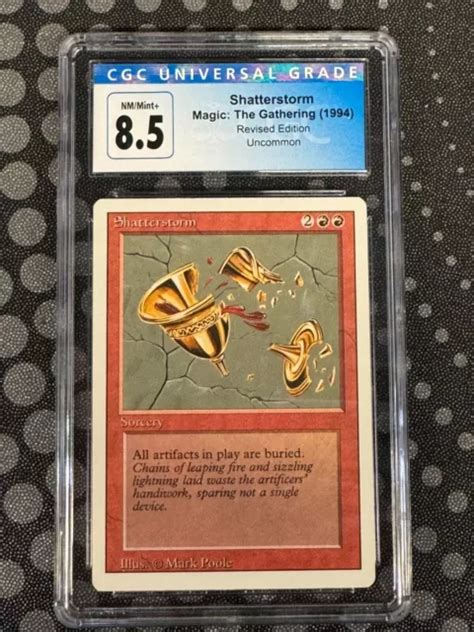 1994 Magic The Gathering Mtg Shatterstorm édition Révisée Cgc 85 Eur 6