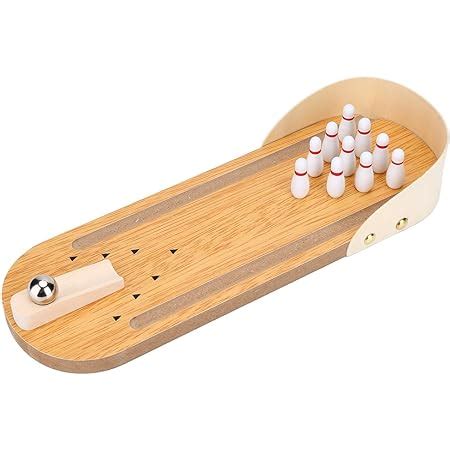 Desktop Bowling Mini Bowling Spiel Set Mit Pins Holz Tischplatte