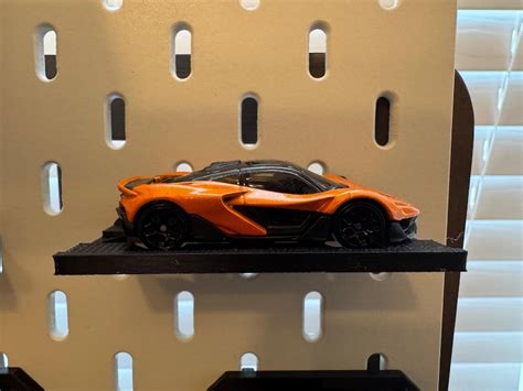 Diecast D Printed Display Shelf for IKEA Skådis Hot Wheels Matchbox Collector Rack