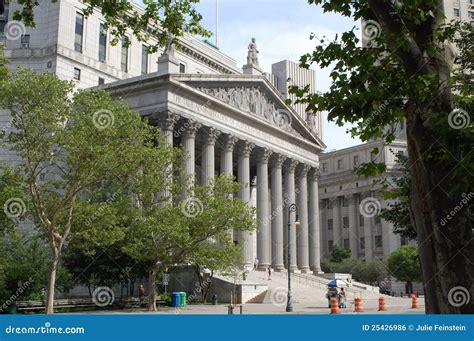 Tribunale Supremo Della Contea Di New York Fotografia Editoriale