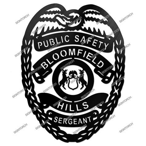 Police Badge Readytocut Vector Art For Cnc Free Dxf Files