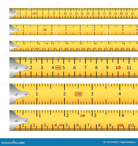 Measuring Tapes. Measure Inches Tape Measurement Ruler, Centimeter ...