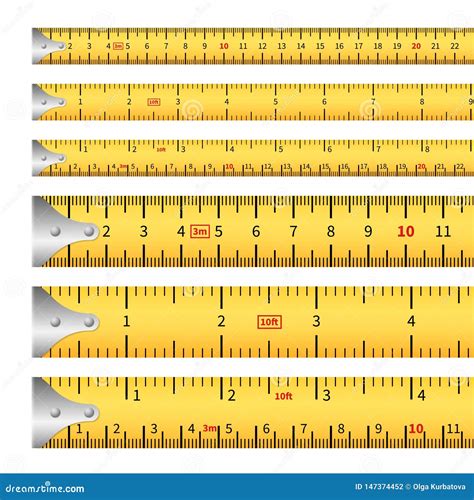 Measuring Tapes. Measure Inches Tape Measurement Ruler, Centimeter ...