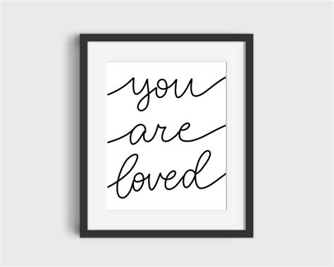 You Are Loved Printable Art Instant Download Etsy