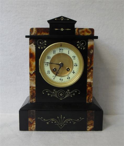 Antiques Atlas Black Slate Mantel Clock