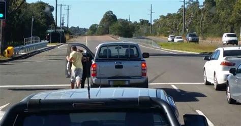 Dashcam Captures Man Punching Woman In Face In Central Coast Road Rage