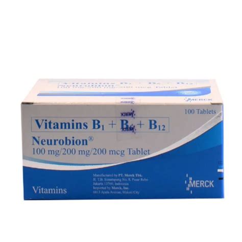 Neurobion B1 B6 B12 100 Tablets Lazada Ph