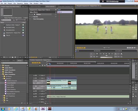 Funmi's A2 Media Studies Blog: Editing on Adobe Premiere Pro