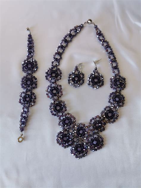 Ensemble Bijoux En Perle Krobo Colliers Bracelet Et Boucles D