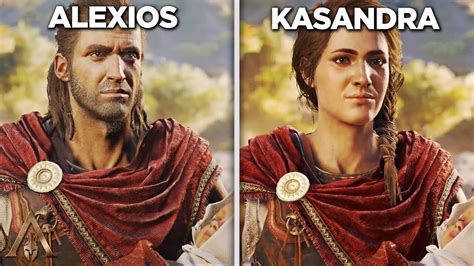 Assassins Creed Odyssey Alexios Vs Kassandra Says Goodbye All