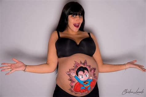 Pinterest Belly Painting Superman Photographie