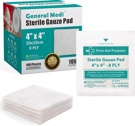 Gauze Pad Sterile 4x4 3354 100bx Dynarex Corp Industrial