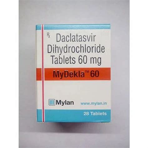 Daclatasvir 60mg MYDEKLA 60MG 28 Tablet At Rs 3900 Bottle In