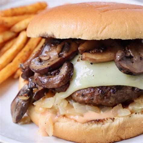 Mushroom Swiss Burger Recipe