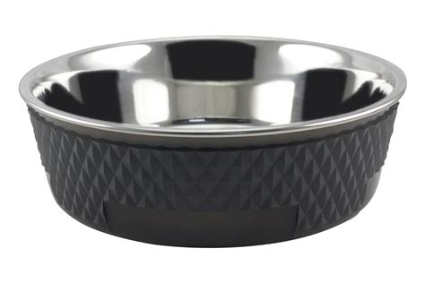 Gamelle en inox pour chien TPA noir Ø17 cm PetWareShop