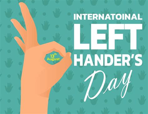 Happy Left Handers Day Vector Art At Vecteezy