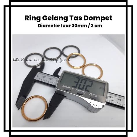 Jual RING BULAT GELANG AKSESORIS TAS TEBAL 3 CM 2 5 CM BESI NIKEL