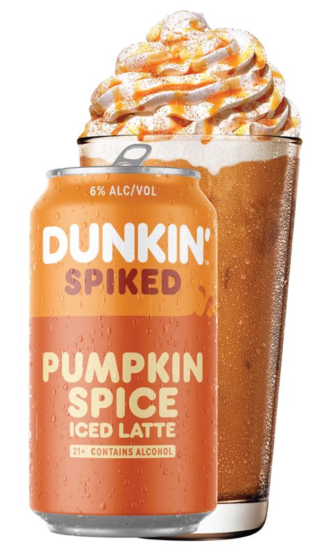 Pumpkin Spice Iced Latte Dunkin Spiked