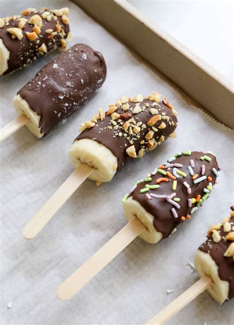 Frozen Chocolate Covered Bananas Frozen Dessert Detoxinista