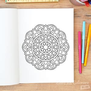 Mandala Semplici Libro Da Colorare Con Modelli Di Mandala Facili E